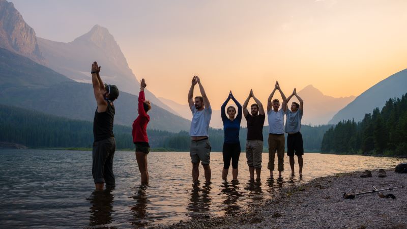 Sun Salutation In Ganga