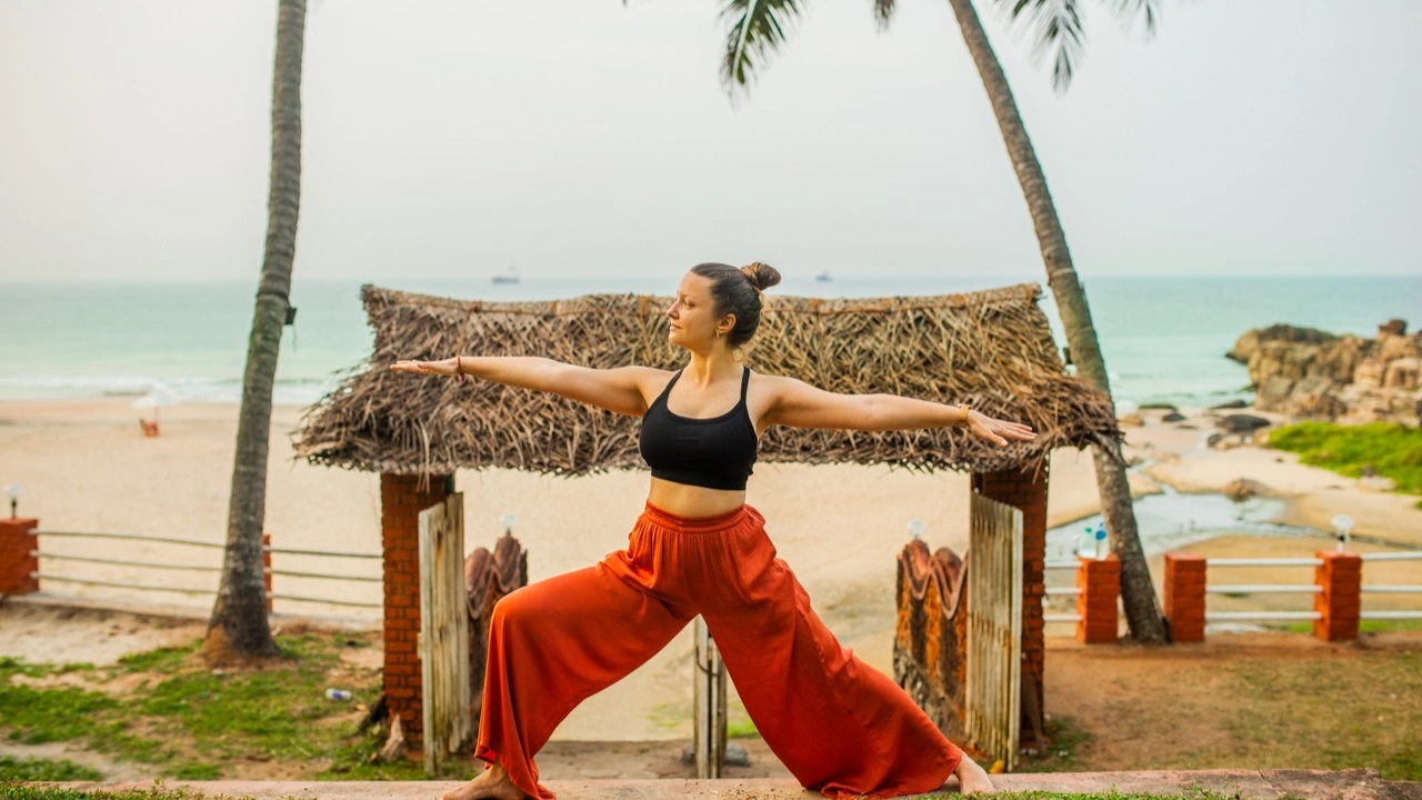 Maryna Moreva teaching Traditional Hatha Yoga online