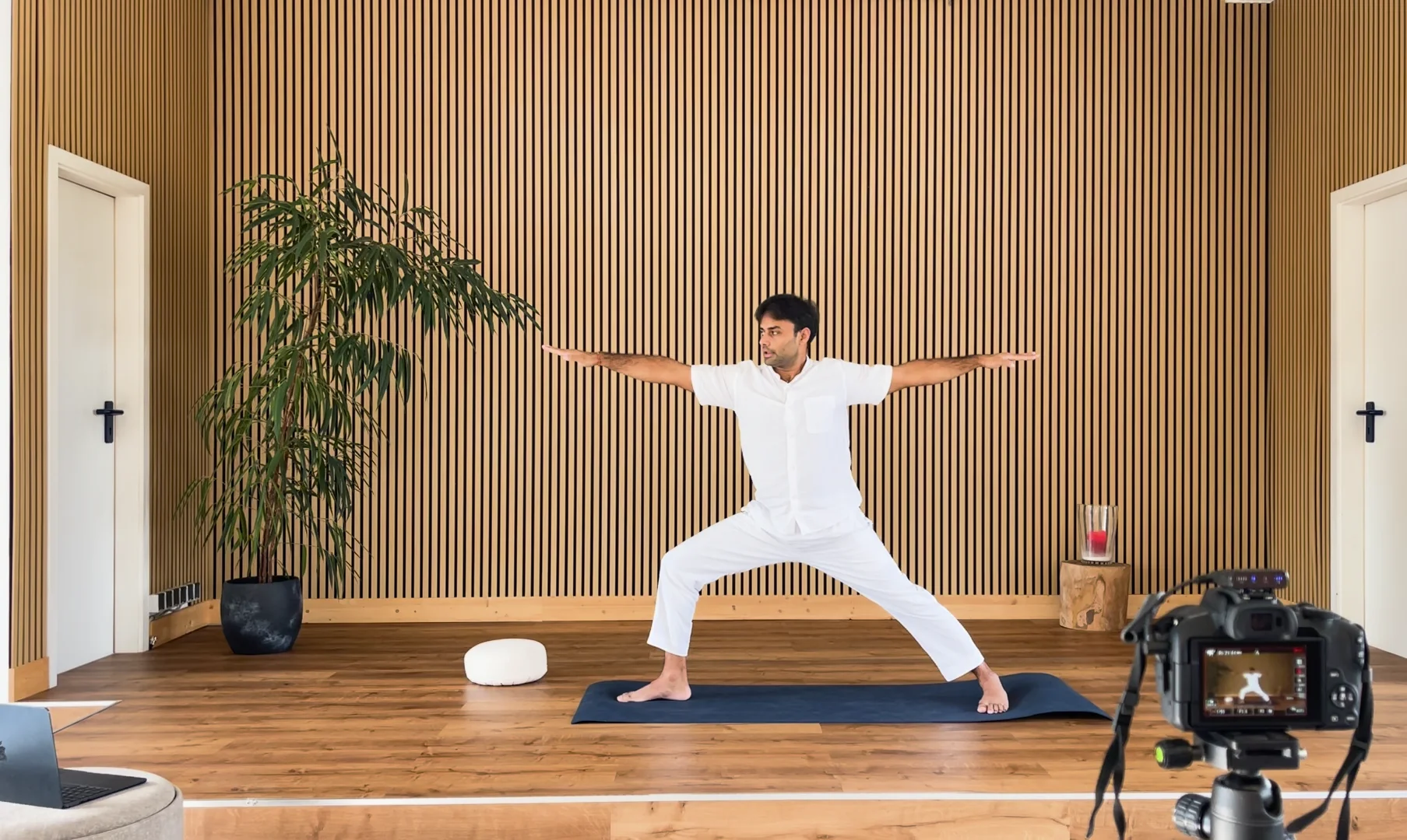Online yoga class